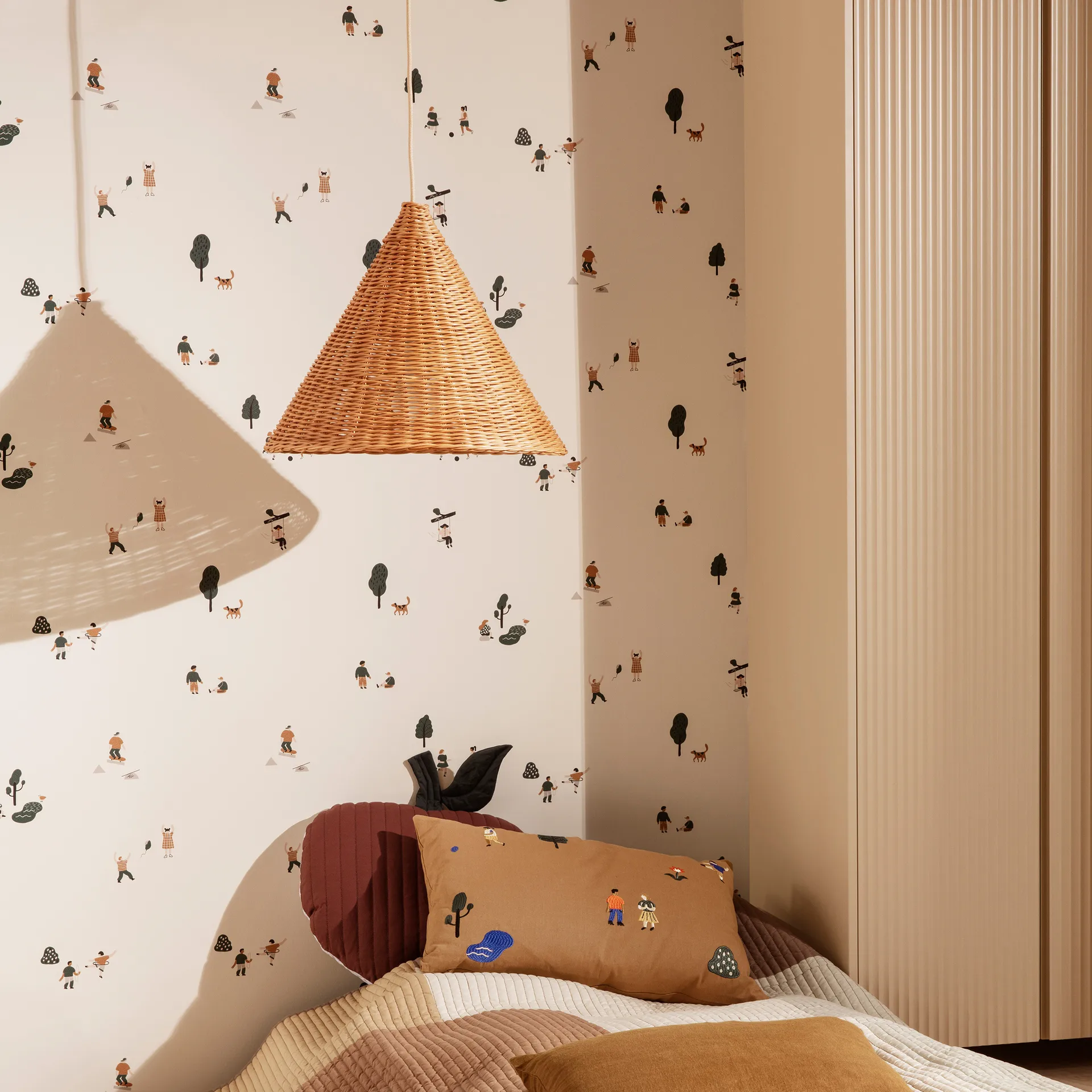 Dou lamp shade Ø45 cm, Natural Ferm Living