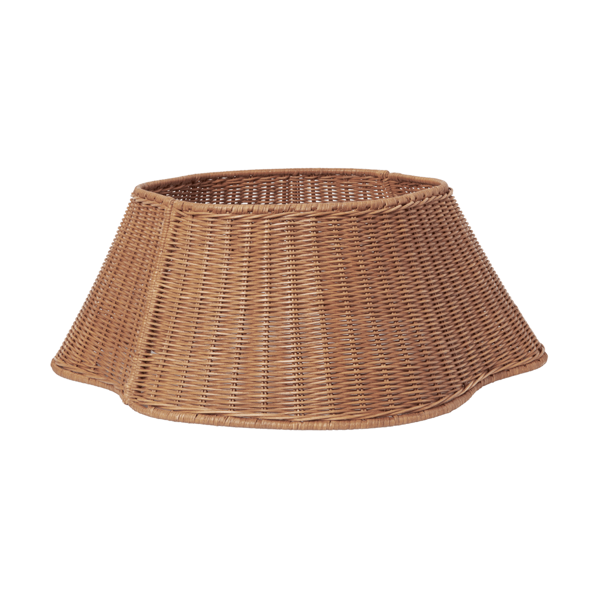 Ferm Living Drape braided tree skirt Christmas tree basket Natural