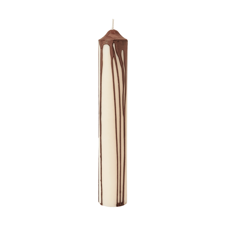 Drip pillar candle - Dark Chocolate, 30 cm - Ferm Living