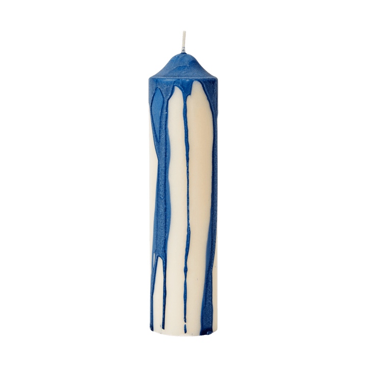 Drip pillar candle - Deep Blue, 20 cm - Ferm Living
