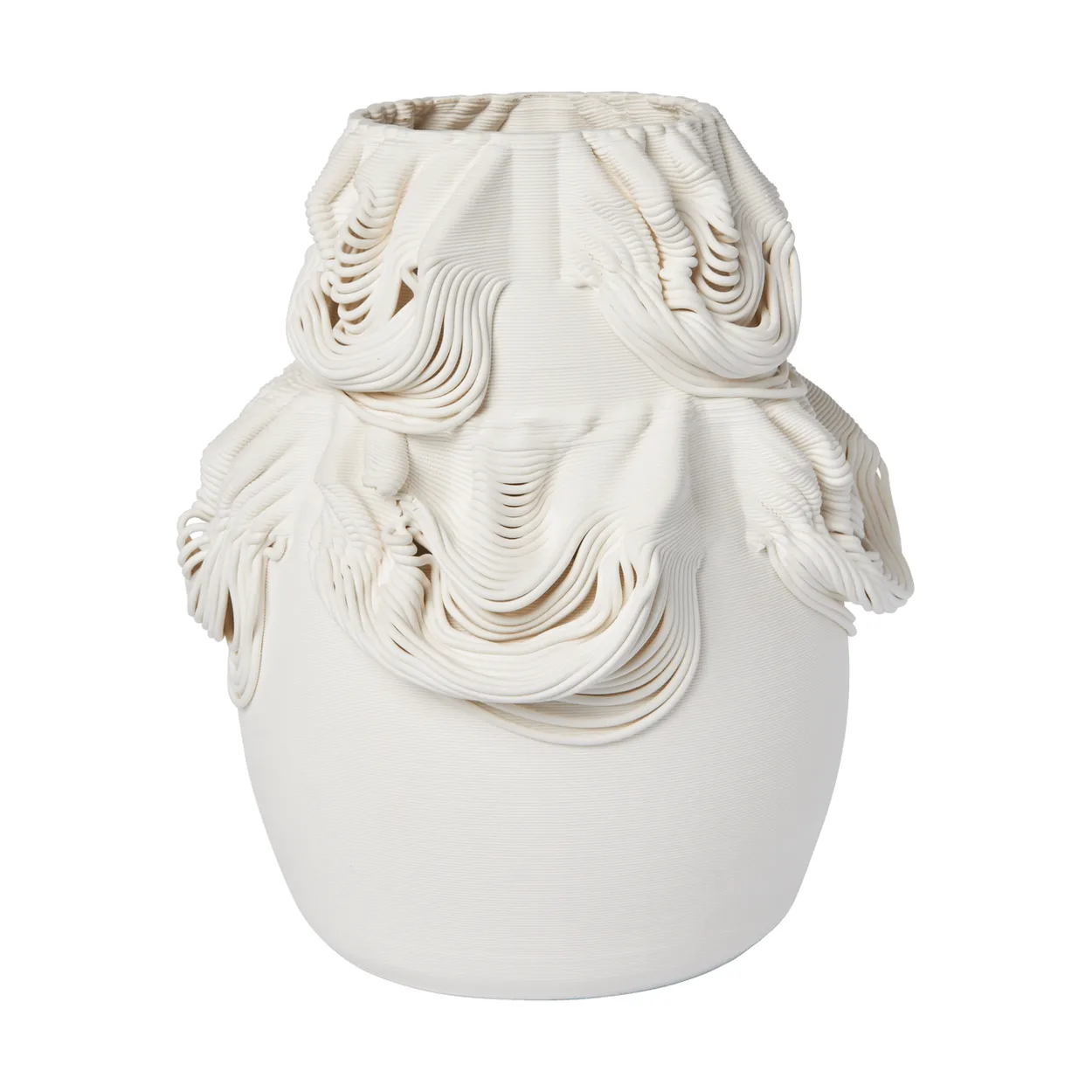 Ferm Living Drisca vase 23 cm Off-white | Scandinavian Design | Vases | White