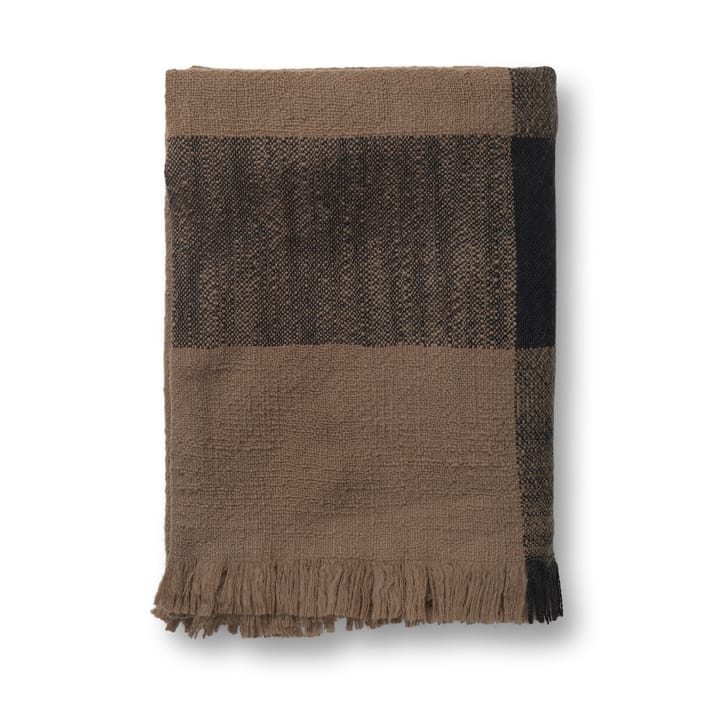 Dry wool throw 120x180 cm - Sugar Kelp/Black - ferm LIVING