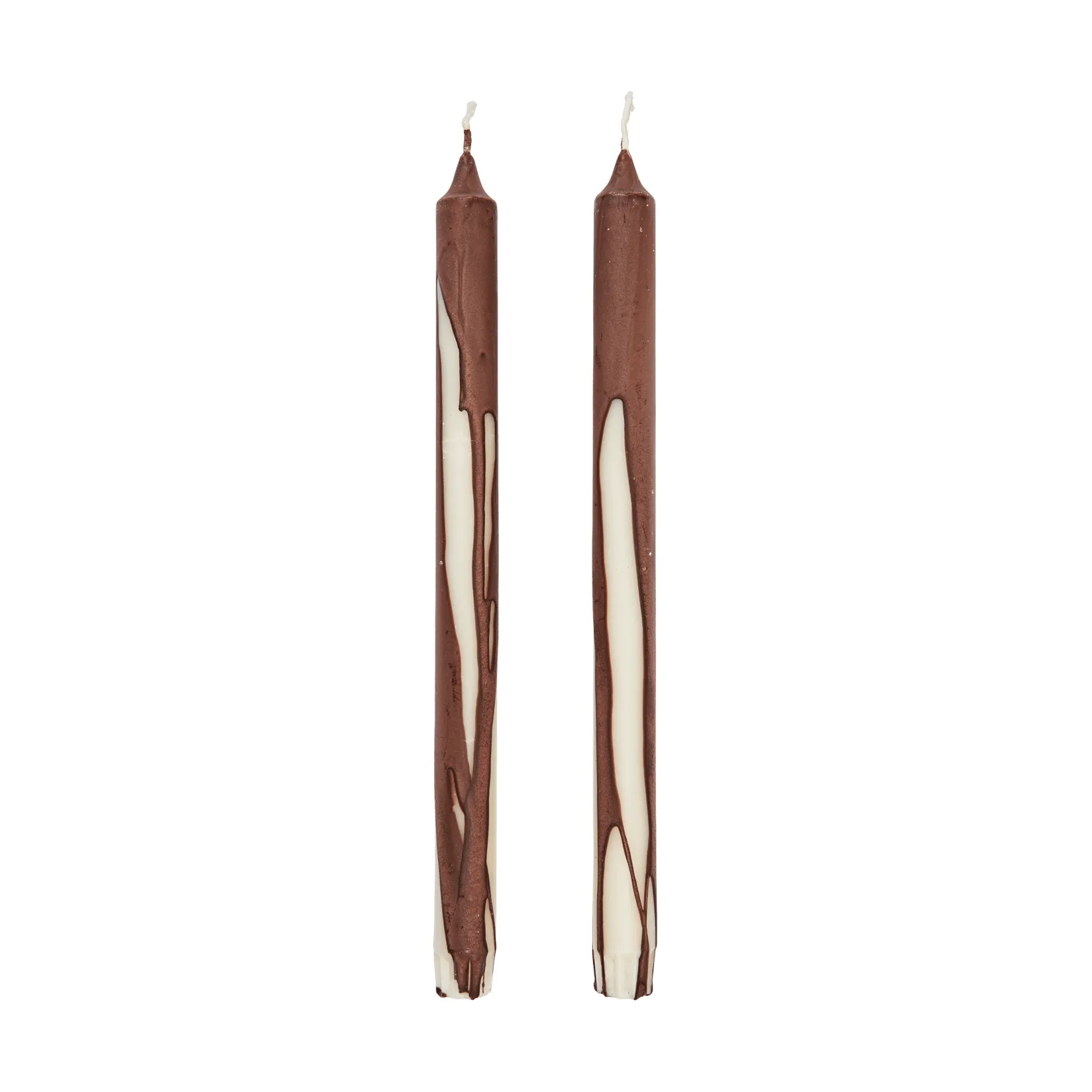 Dryp stearin candle 2-pack, Dark Chocolate Ferm Living