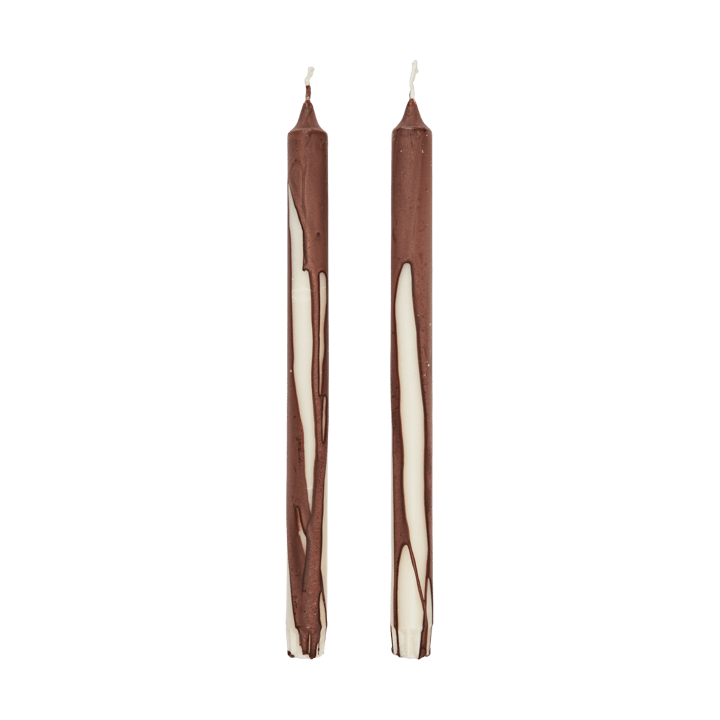 Dryp stearin candle 2-pack - Dark Chocolate - Ferm Living