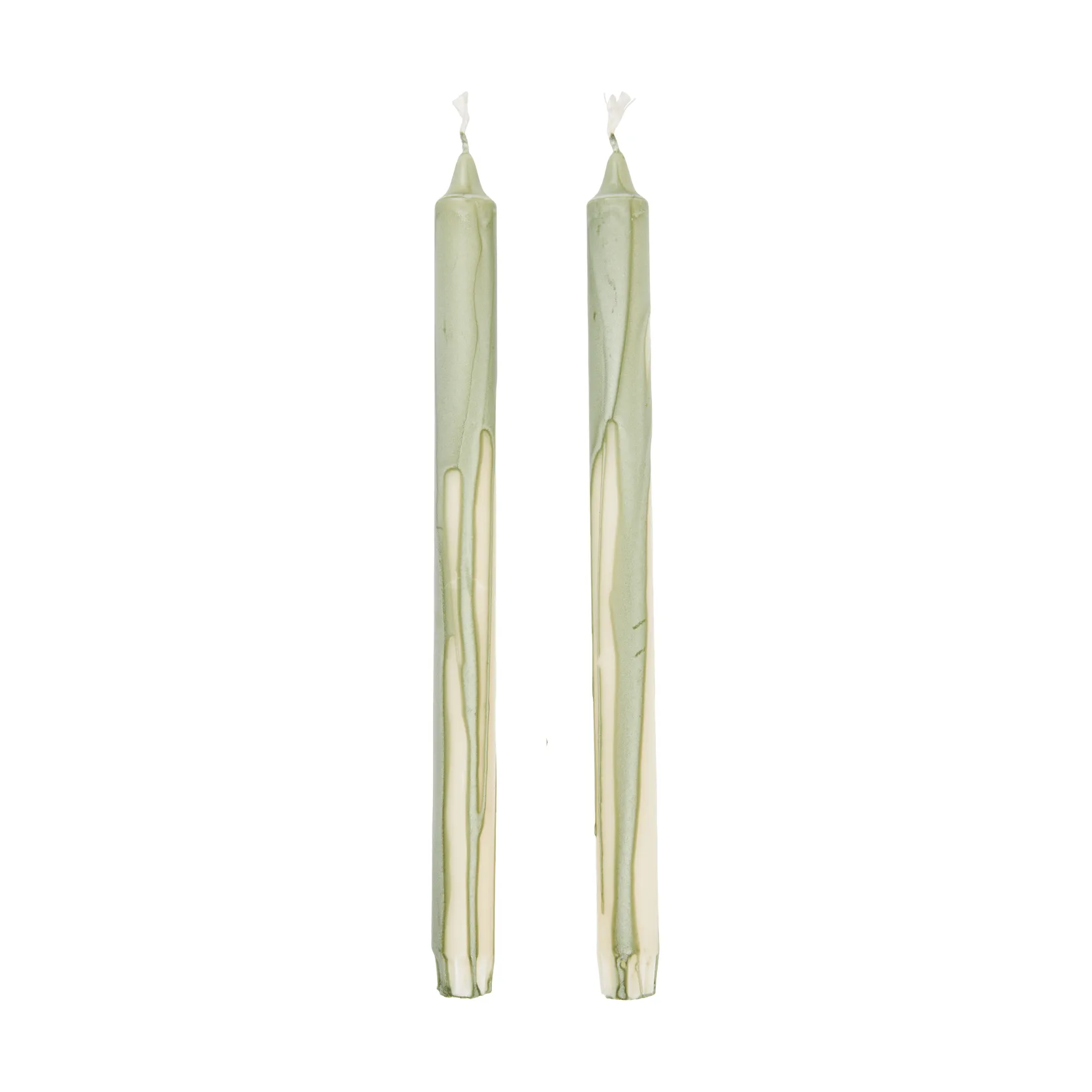 Dryp stearin candle 2-pack, Tea Green Ferm Living