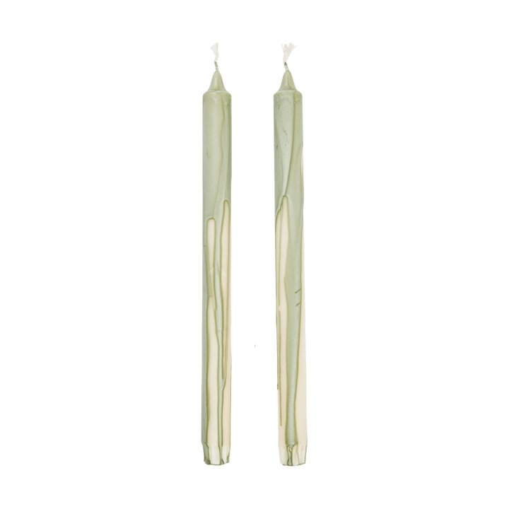 Dryp stearin candle 2-pack - Tea Green - Ferm Living