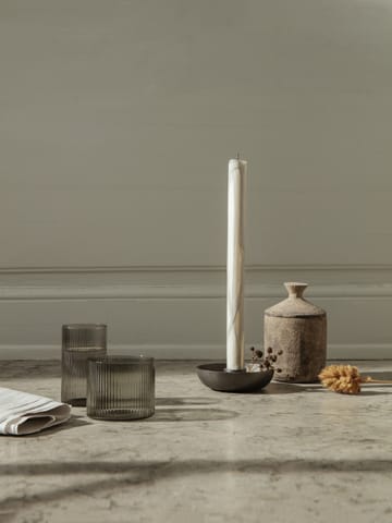 Dryp stearin candle 2-pack - Warm Grey - Ferm Living