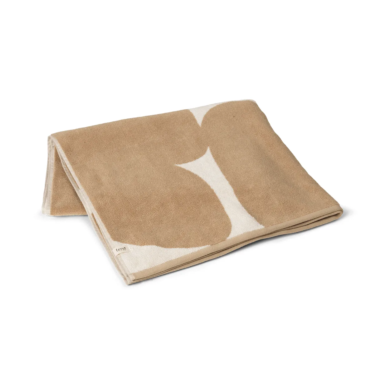 Ferm Living Ebb bath towel 100x150 cm Sand, off-white