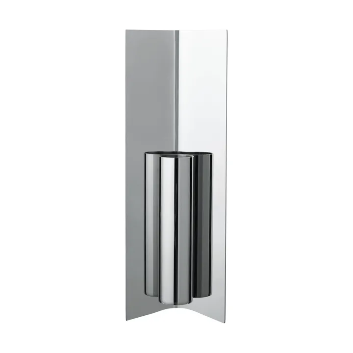 Eddy wall vase - Mirror-polished stainless steel - Ferm Living
