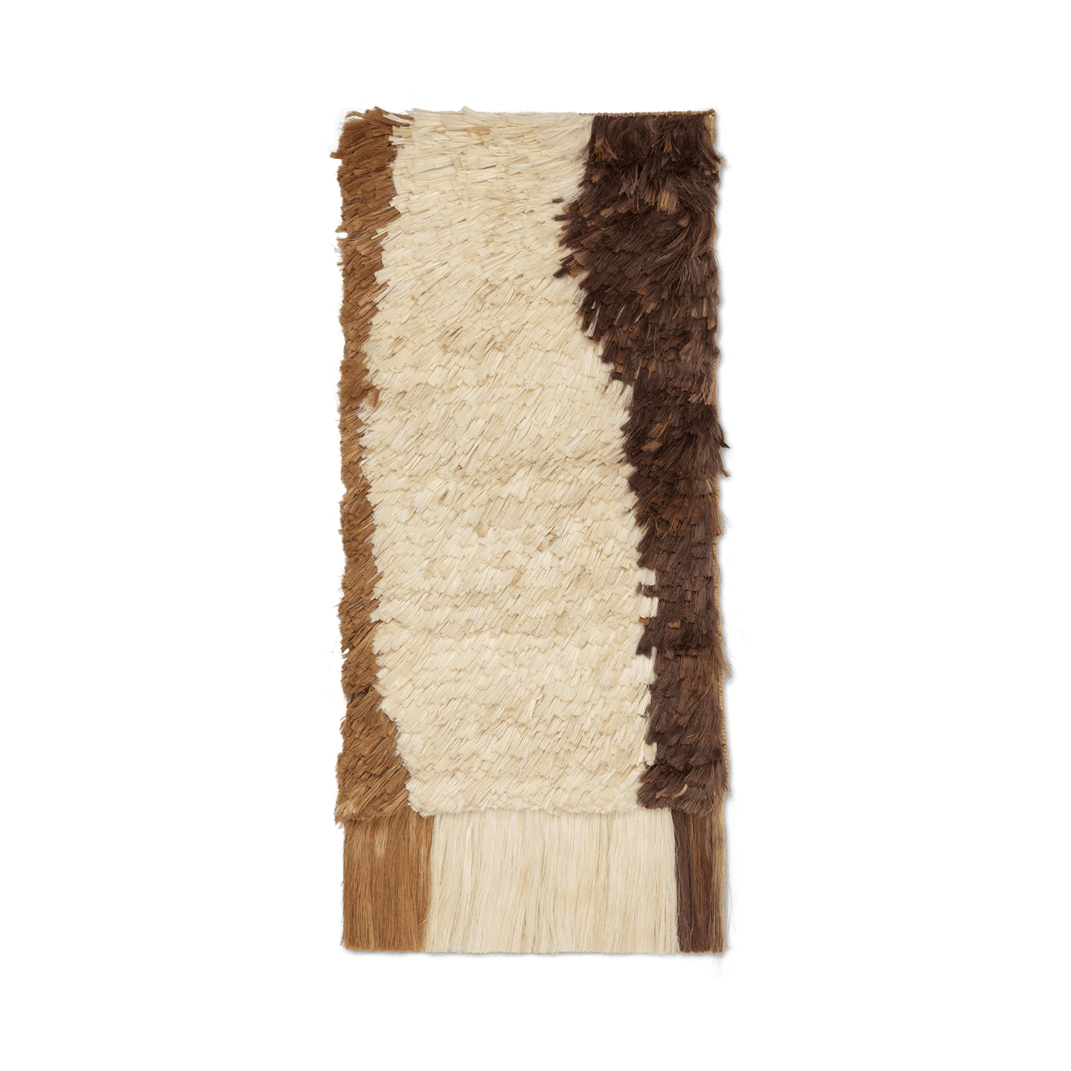 Ferm Living Edge Wall Rug tapestry 50x110 cm Off-white-Coffee