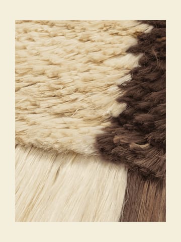 Edge Wall Rug tapestry 50x110 cm - Off-white-Coffee - Ferm Living