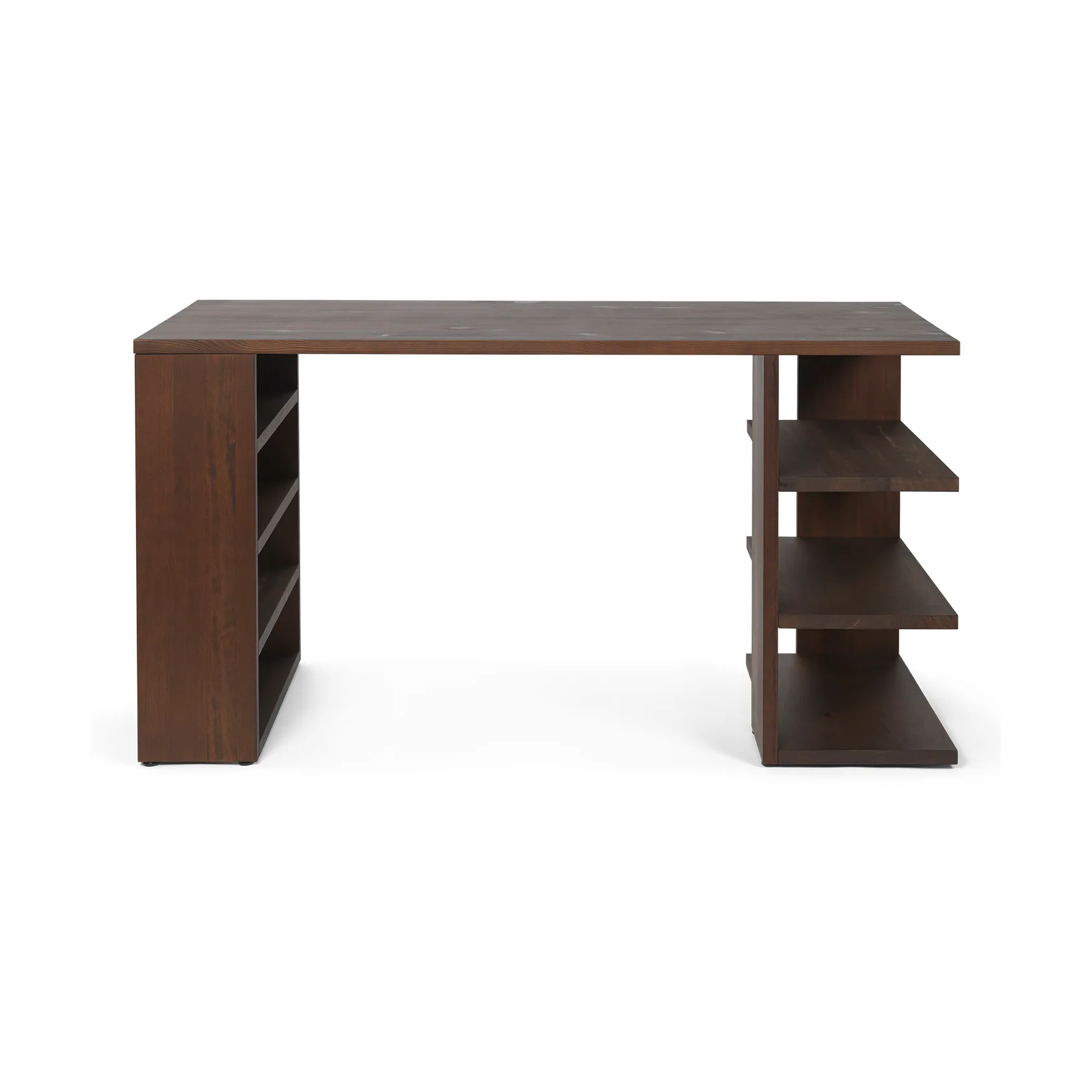 Edre desk 137x65x73.5 cm, Dark Stained Pine Ferm Living