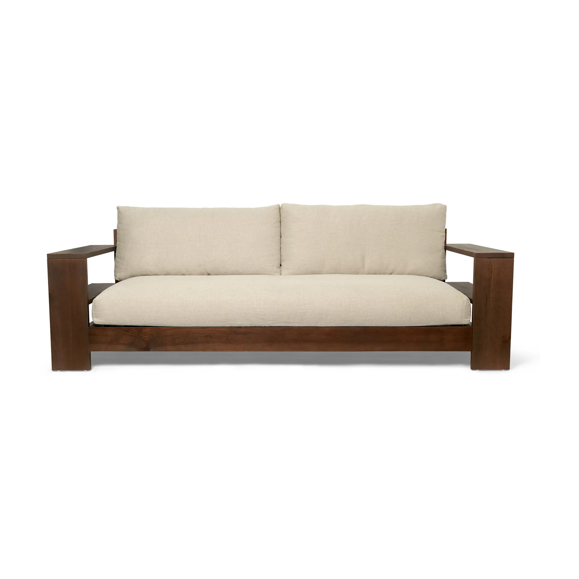 Edre sofa classic linen, Dark Stained-Natural Ferm Living