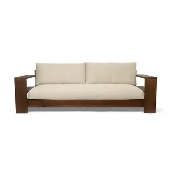 Edre sofa classic linen - Dark Stained-Natural - Ferm Living