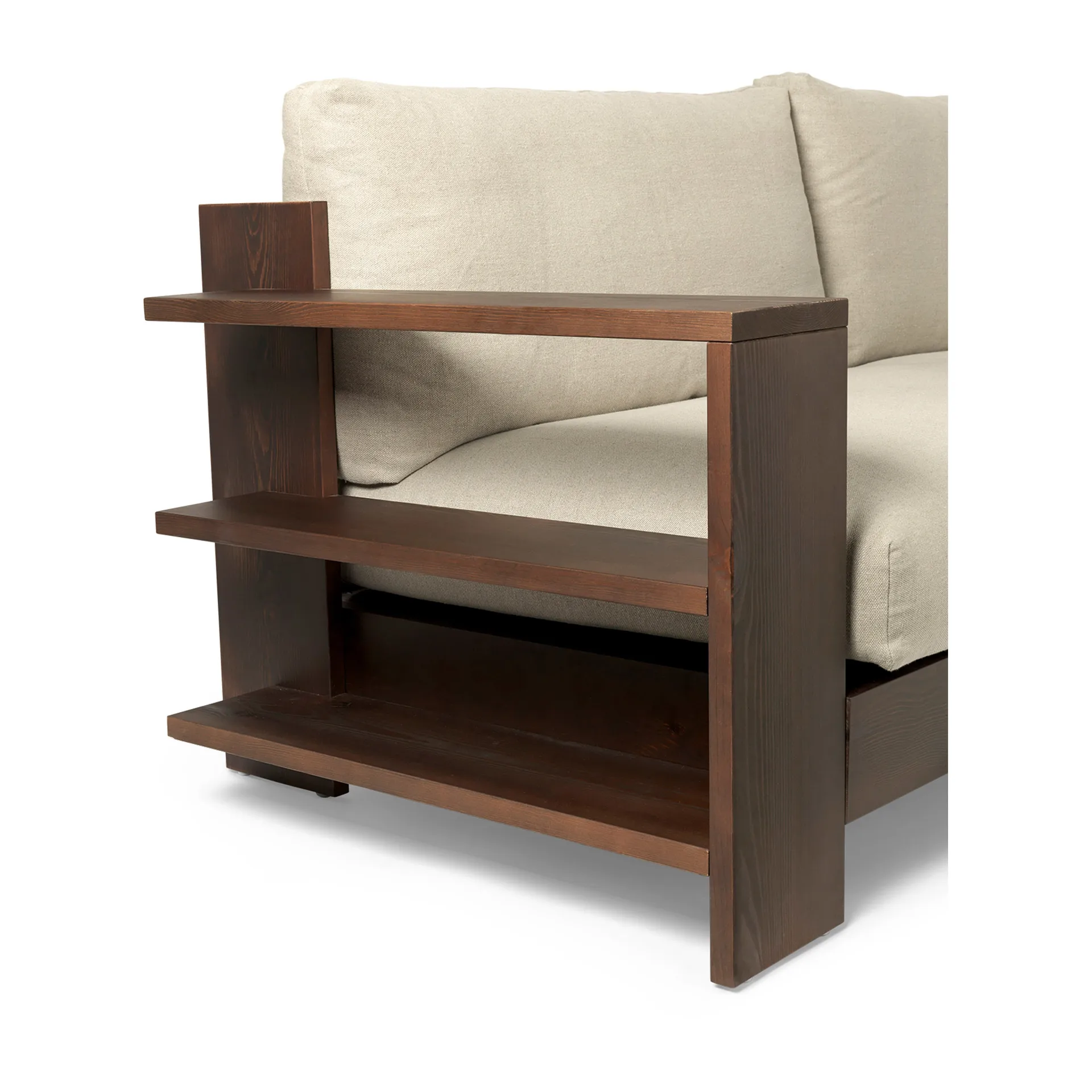 Edre sofa classic linen, Dark Stained-Natural Ferm Living