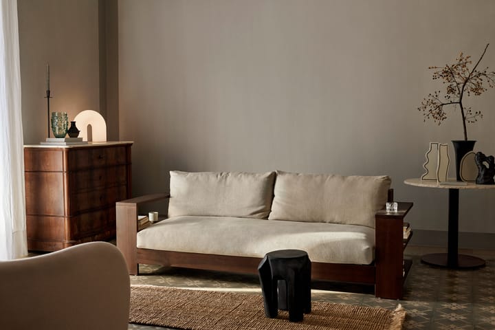 Edre sofa classic linen, Dark Stained-Natural Ferm Living