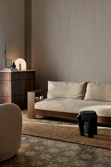Edre sofa classic linen - Dark Stained-Natural - Ferm Living