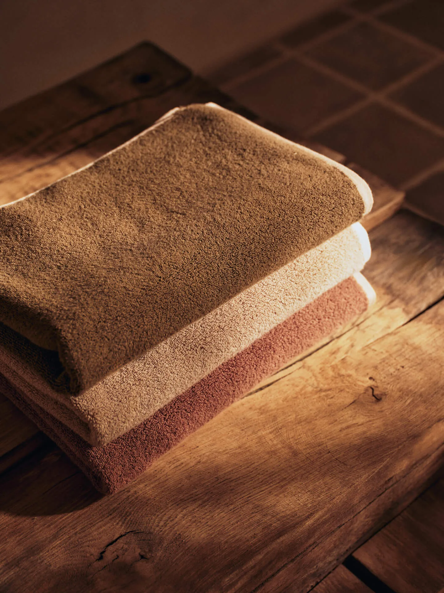 Ekko towel, Mocha-cashmere, 50x100 cm Ferm Living