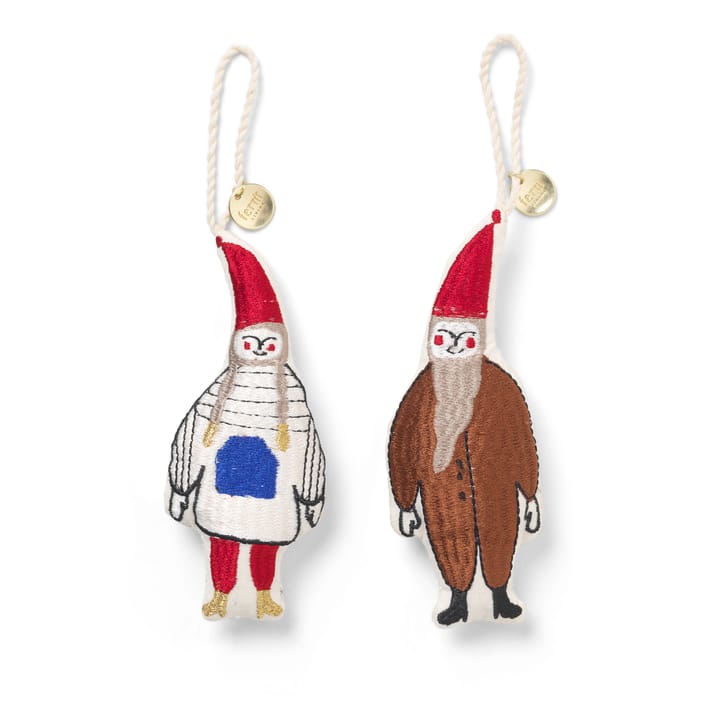 Elf Pair Christmas ornament - multi - Ferm Living