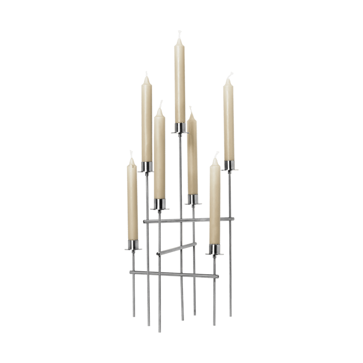 Elysia candlestick, Brushed stainless steel Ferm Living