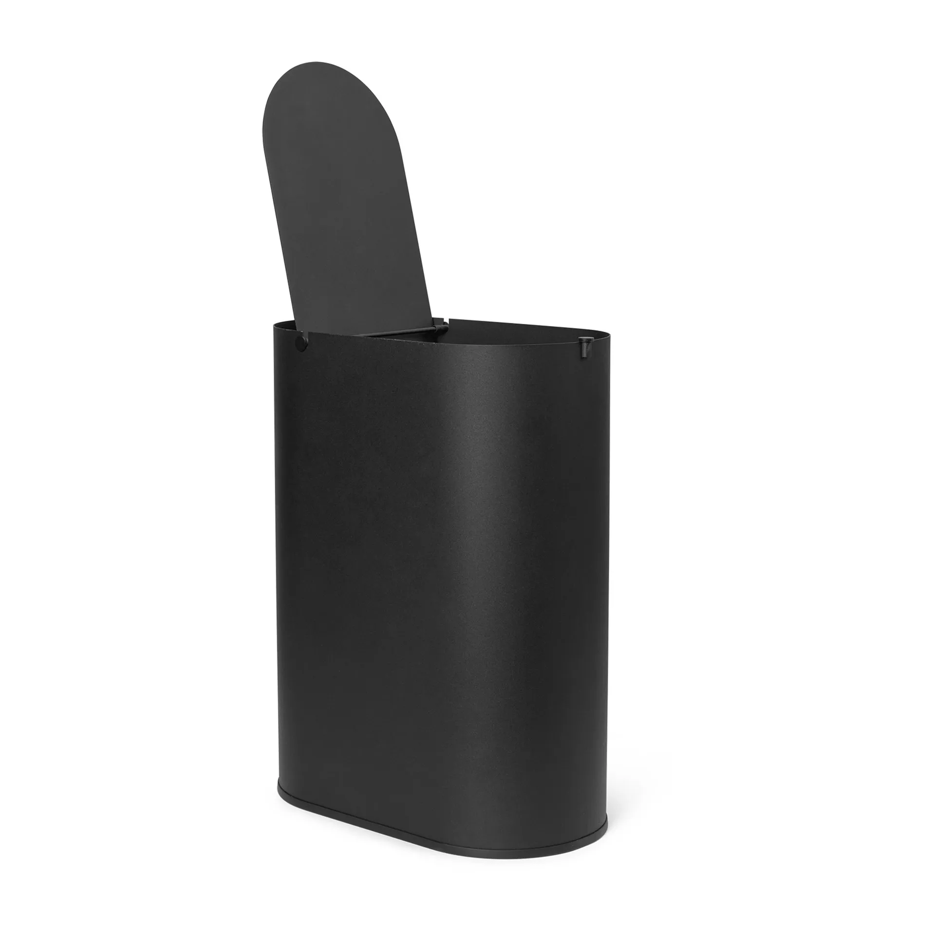 Enkel waste bin medium, Black Ferm Living