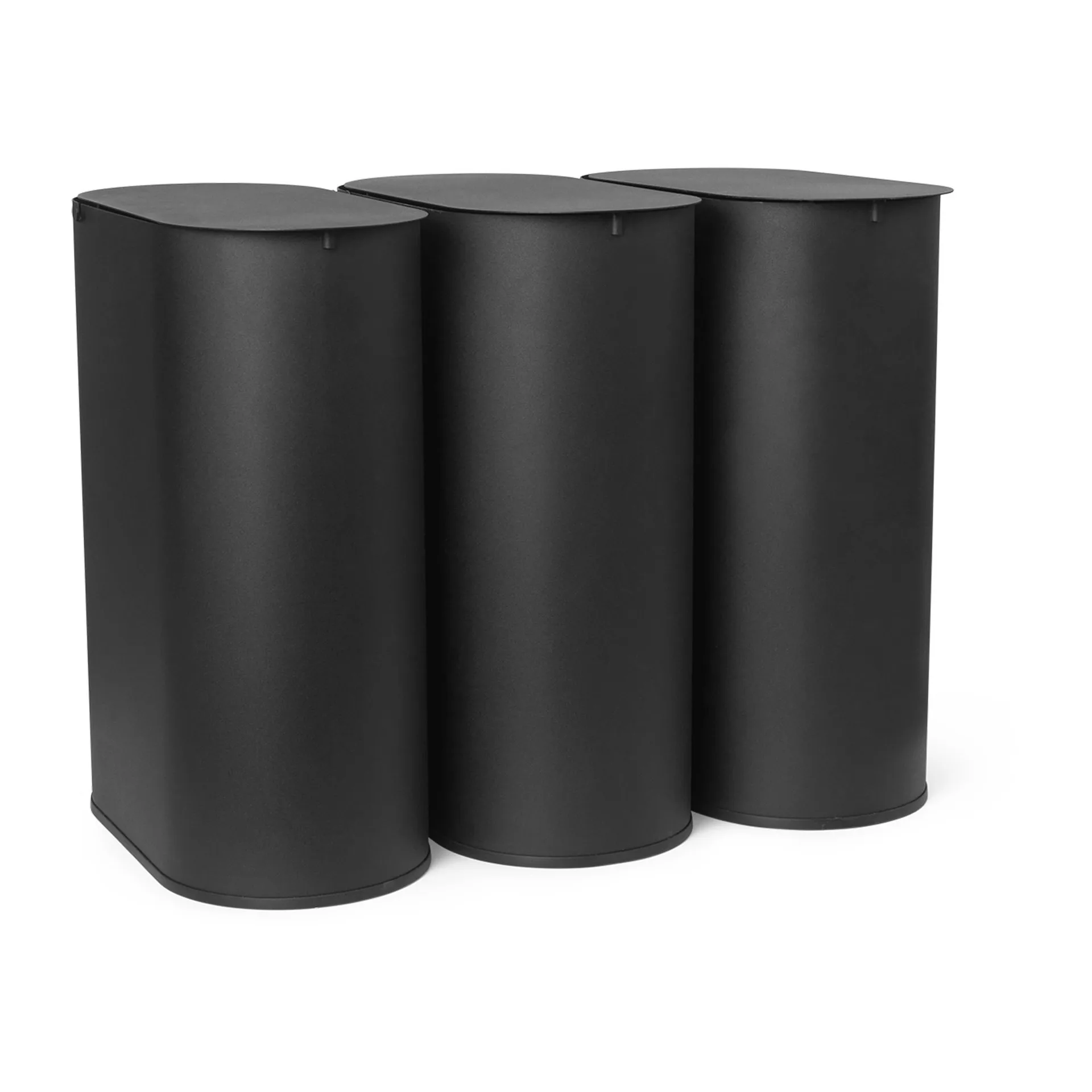 Enkel waste bin medium, Black Ferm Living