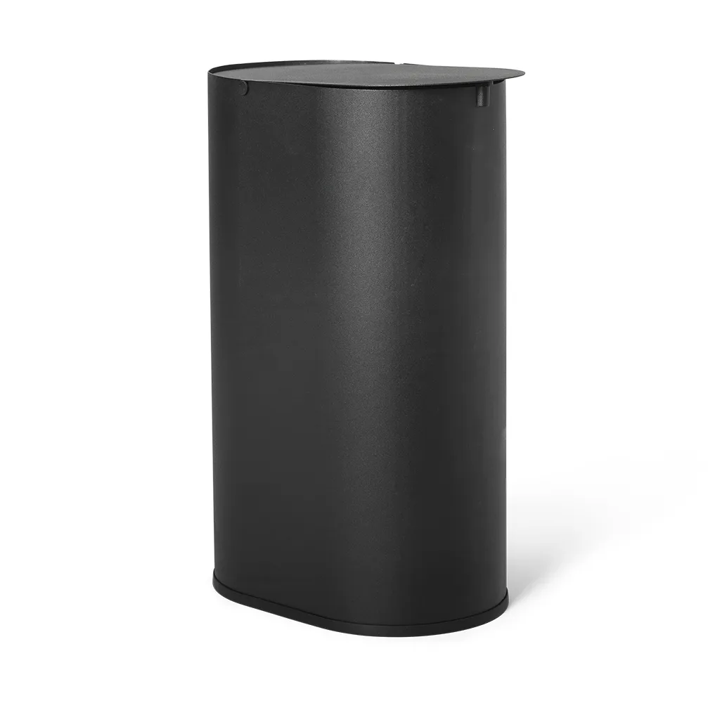 Ferm Living Enkel waste bin small Black | Scandinavian Design | Pedal bins | Black