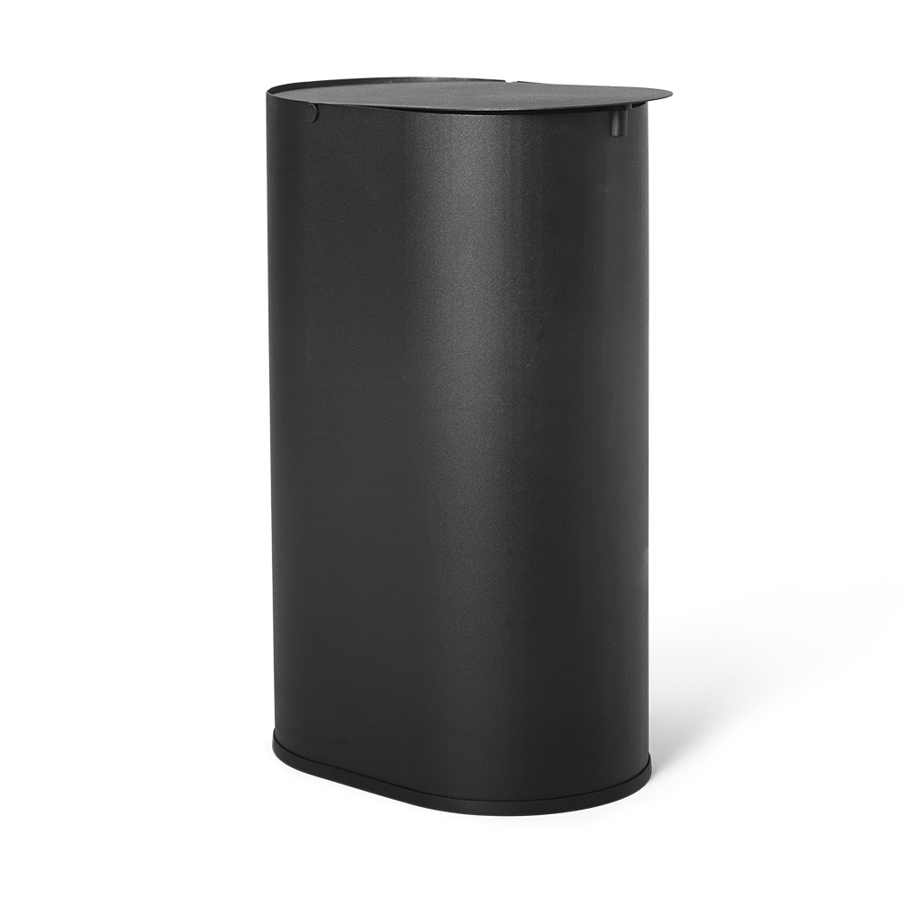 Ferm Living Enkel waste bin small Black | Scandinavian Design | Pedal bins | Black