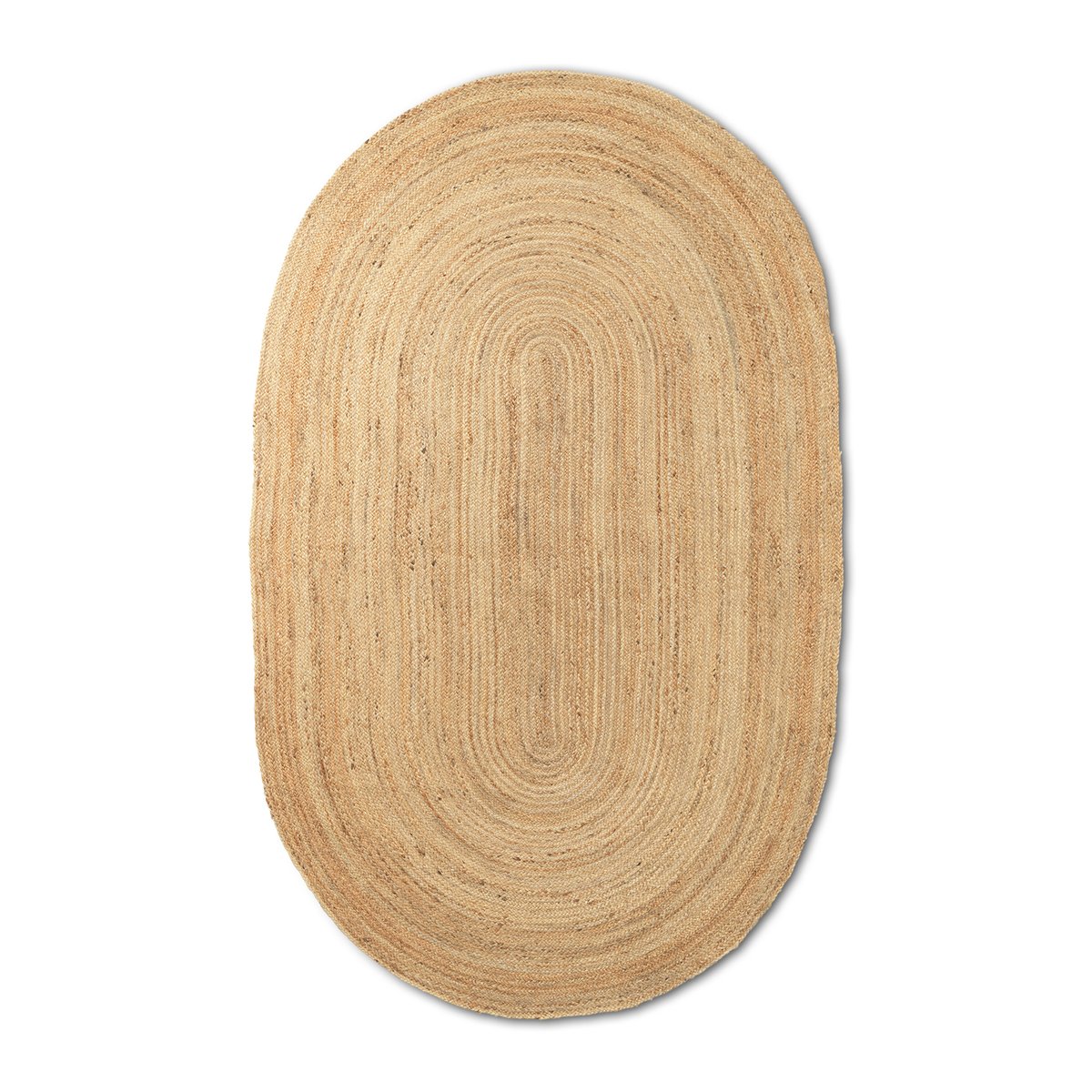 Ferm Living Eternal jute rug oval small natural | Scandinavian Design | Jute & natural fibre rugs | Beige