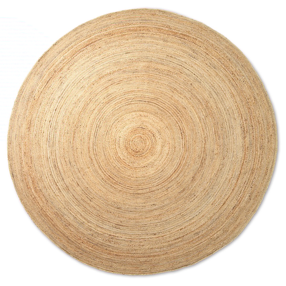 Ferm Living Eternal jute rug round large natural | Scandinavian Design | Jute & natural fibre rugs | Beige