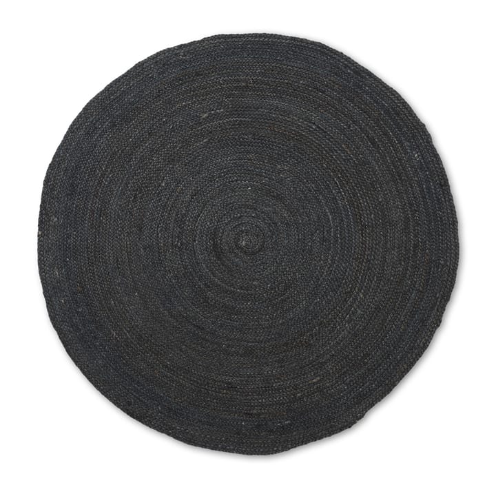 Eternal jute rug rund small - black - Ferm LIVING