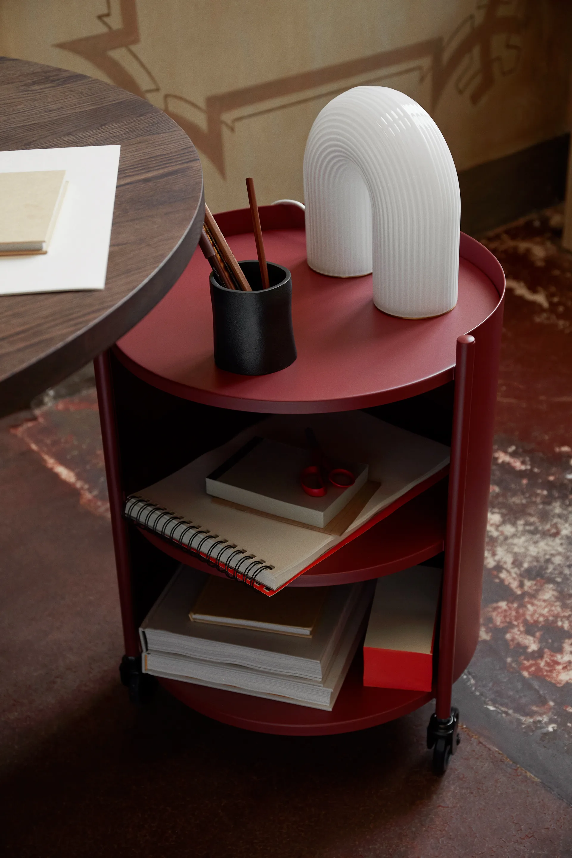 Eve side table, Mahogany Red Ferm Living