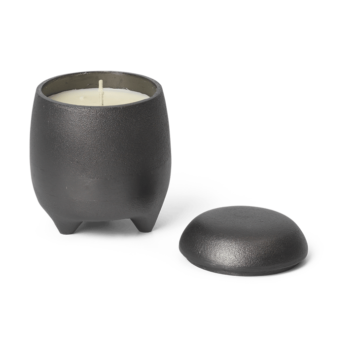 Evoke candle in jar, Blackened Aluminium Ferm Living