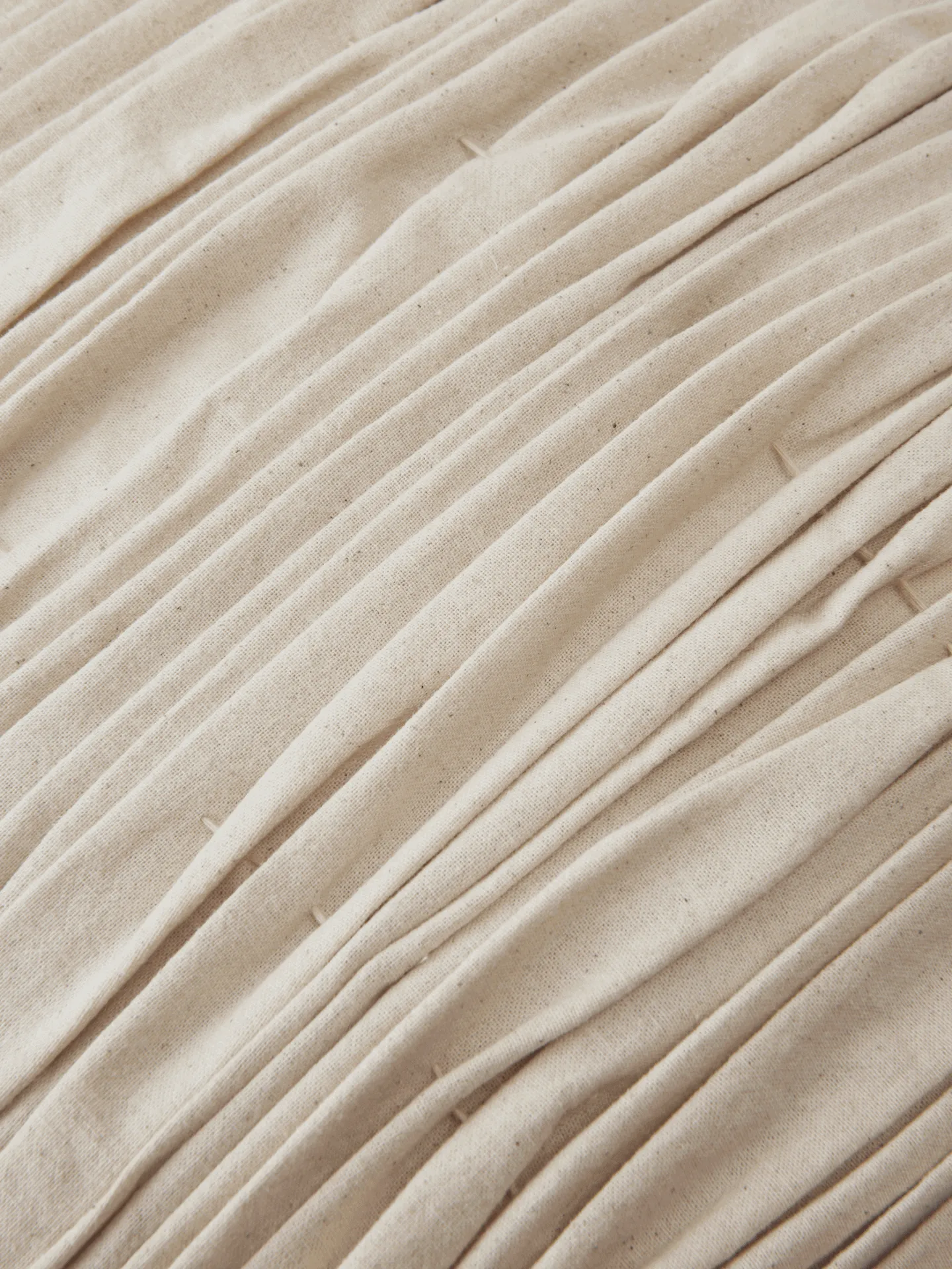 Falda smocked bolster cylinder cushion, Undyed Ferm Living