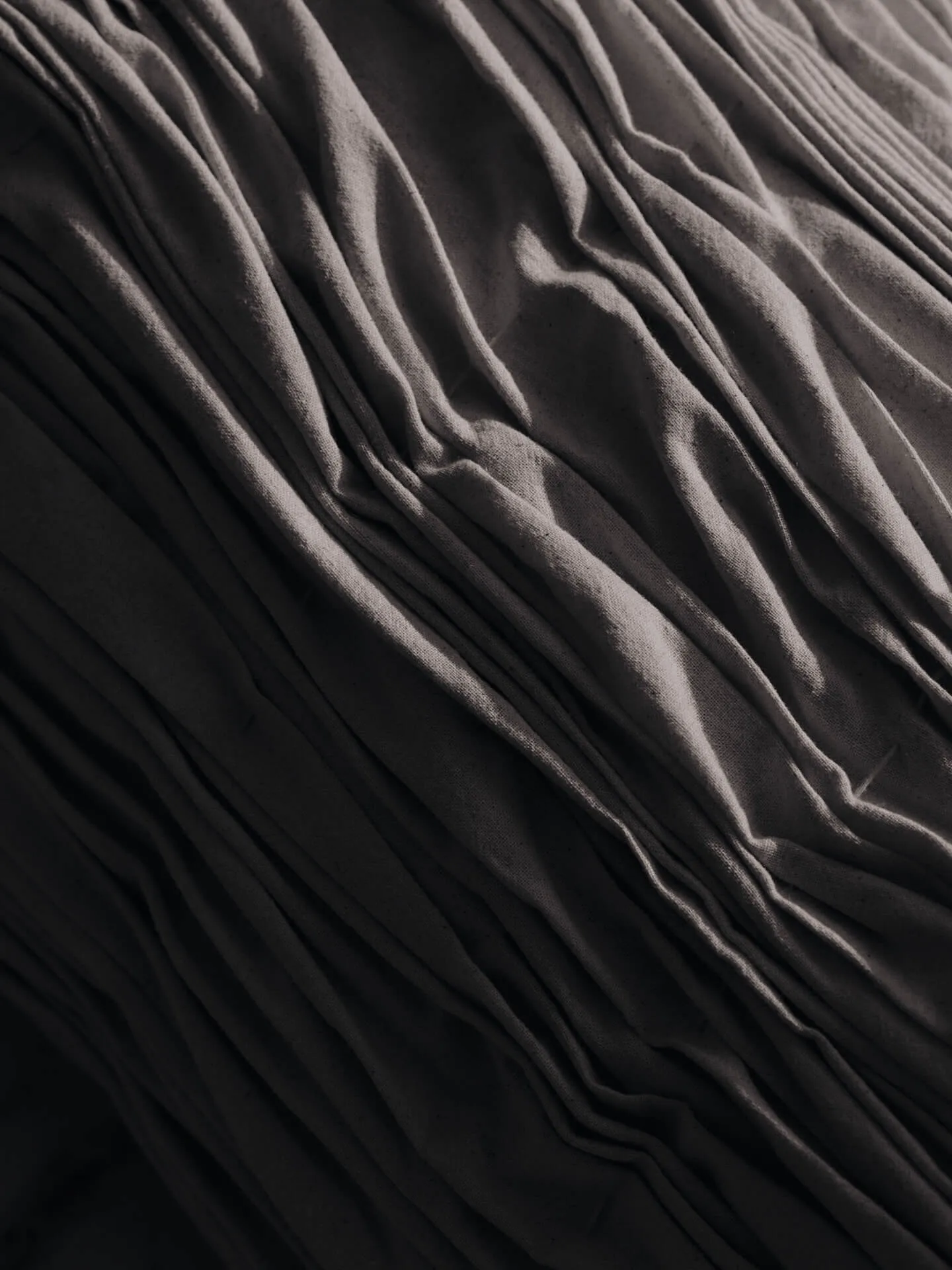 Falda smocked bolster cylinder cushion, Undyed Ferm Living