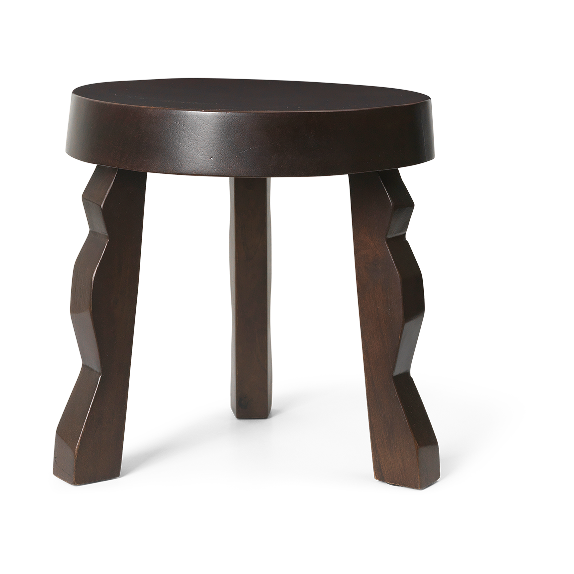 Ferm Living Faye stool Dark Stained Mango | Scandinavian Design | Stools | Brown