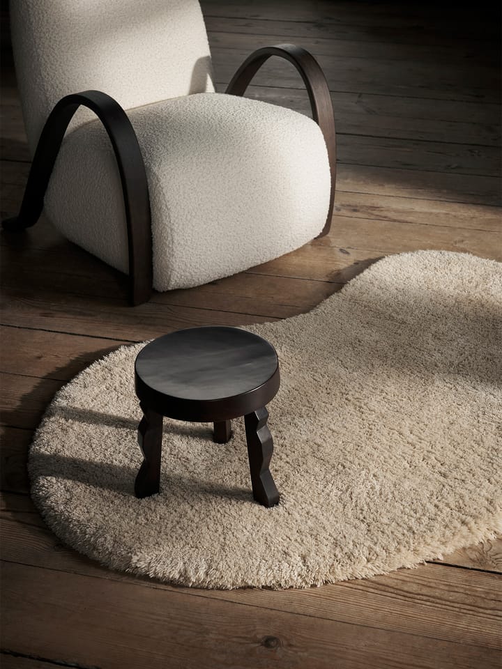 Faye stool, Dark Stained Mango Ferm Living