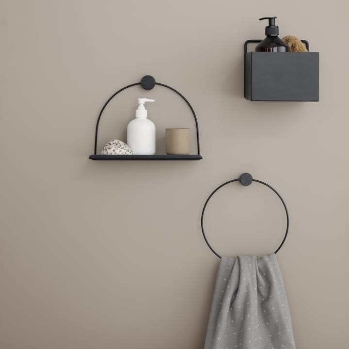 Ferm living bathroom shelf - black - Ferm LIVING