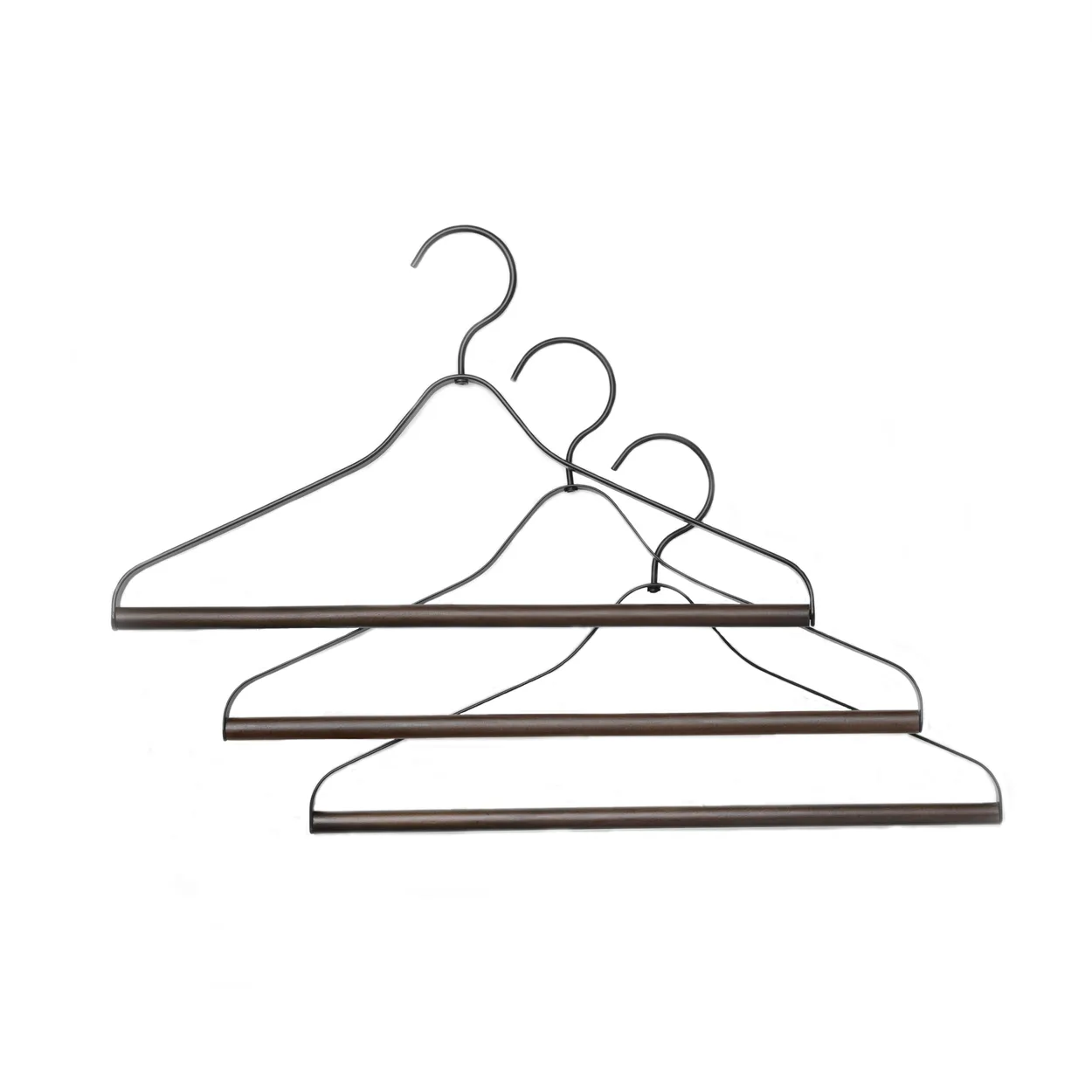 Ferm Living hanger 3- pack black | Scandinavian Design | Clothes racks, coat stands & hangers | Black