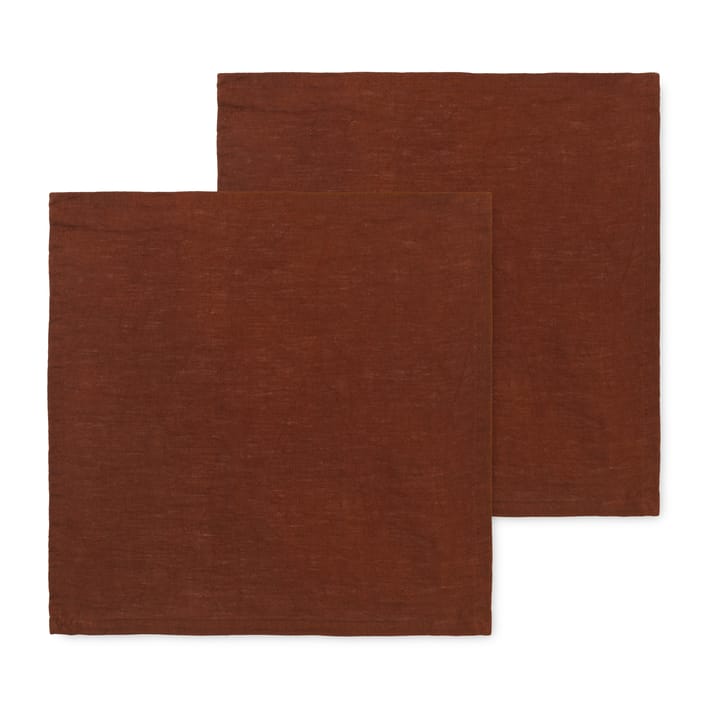 Ferm Living linnen napkins 2-pack, Cinnamon Ferm Living