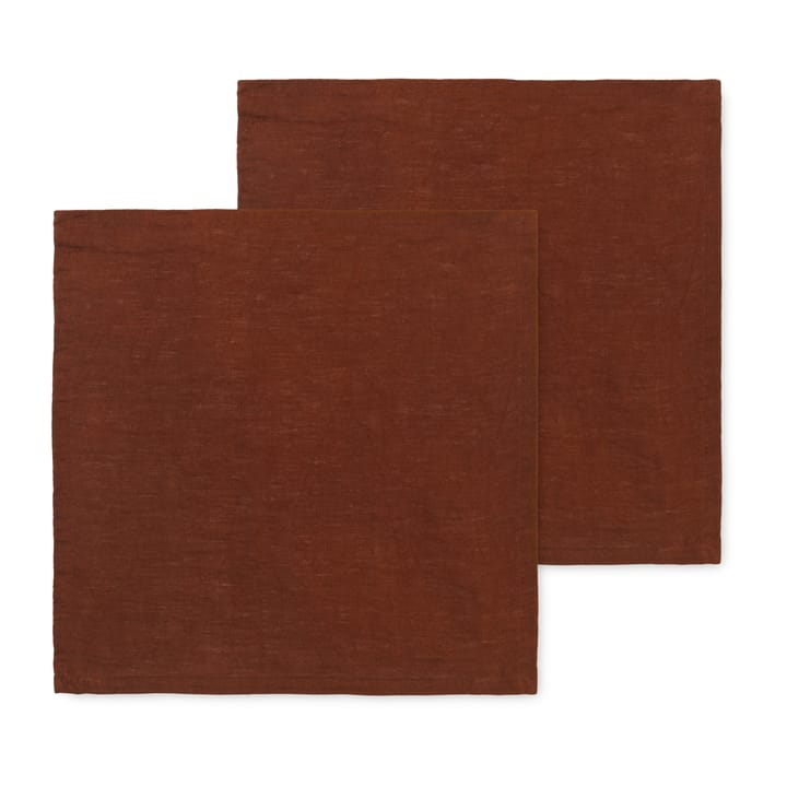 ferm LIVING linnen napkins 2-pack - Cinnamon - Ferm LIVING
