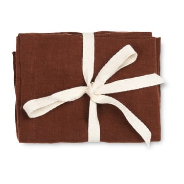 Ferm Living linnen napkins 2-pack - Cinnamon - Ferm Living
