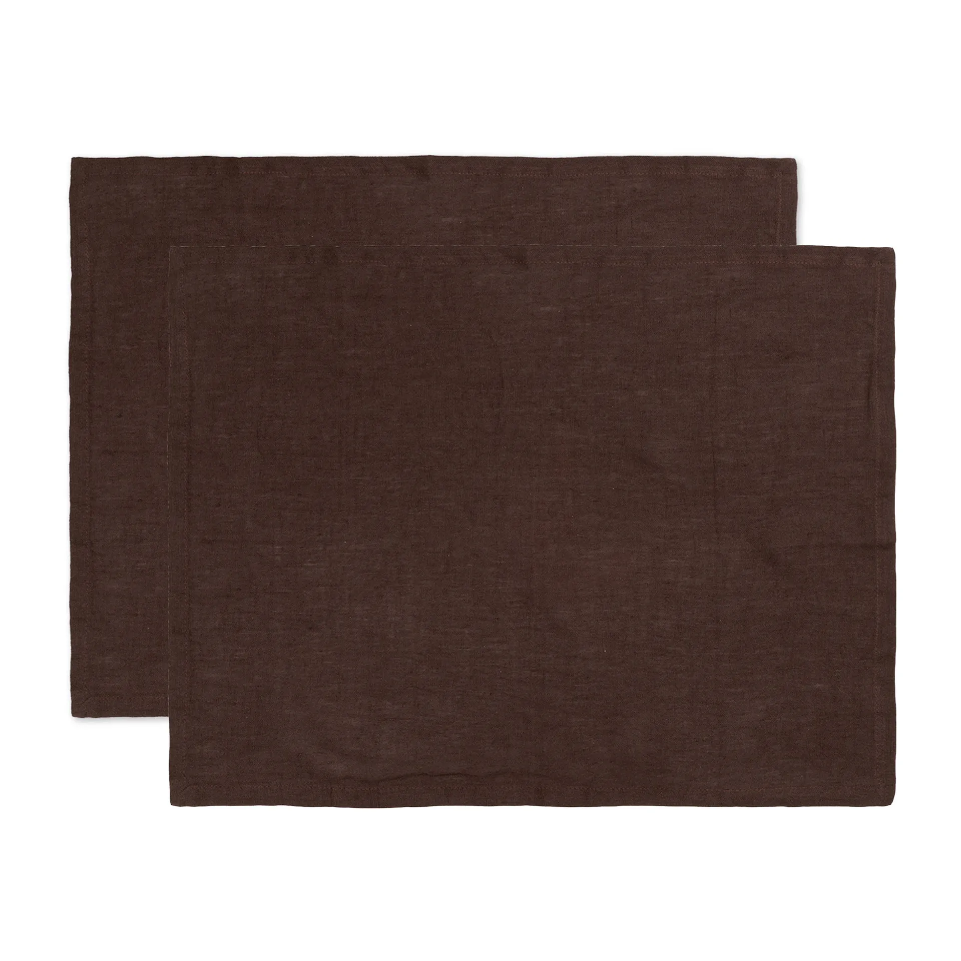 Ferm Living placemat linne 2-pack, Chocolate Ferm Living