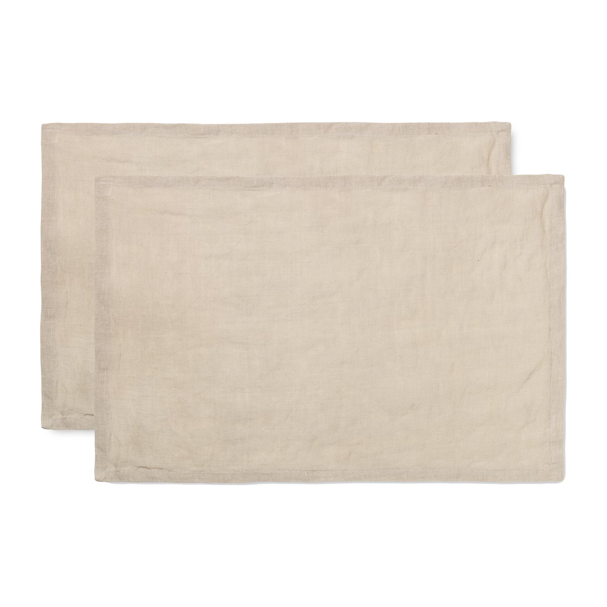 Ferm Living placemat linne 2-pack Natural | Scandinavian Design | Placemats | Beige