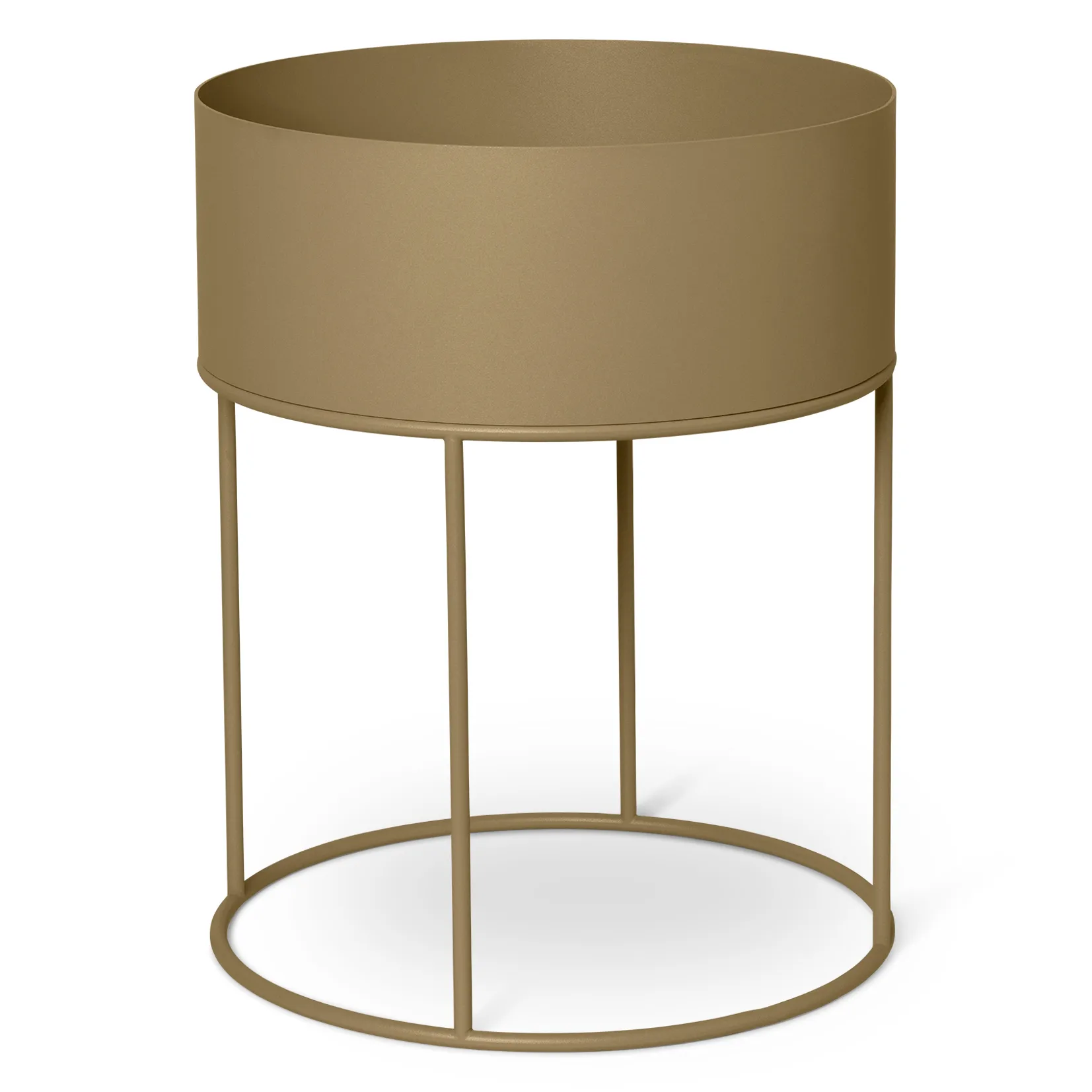 Ferm Living plant box round, olive Ferm Living