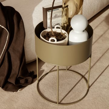 Ferm Living plant box round - olive - Ferm Living