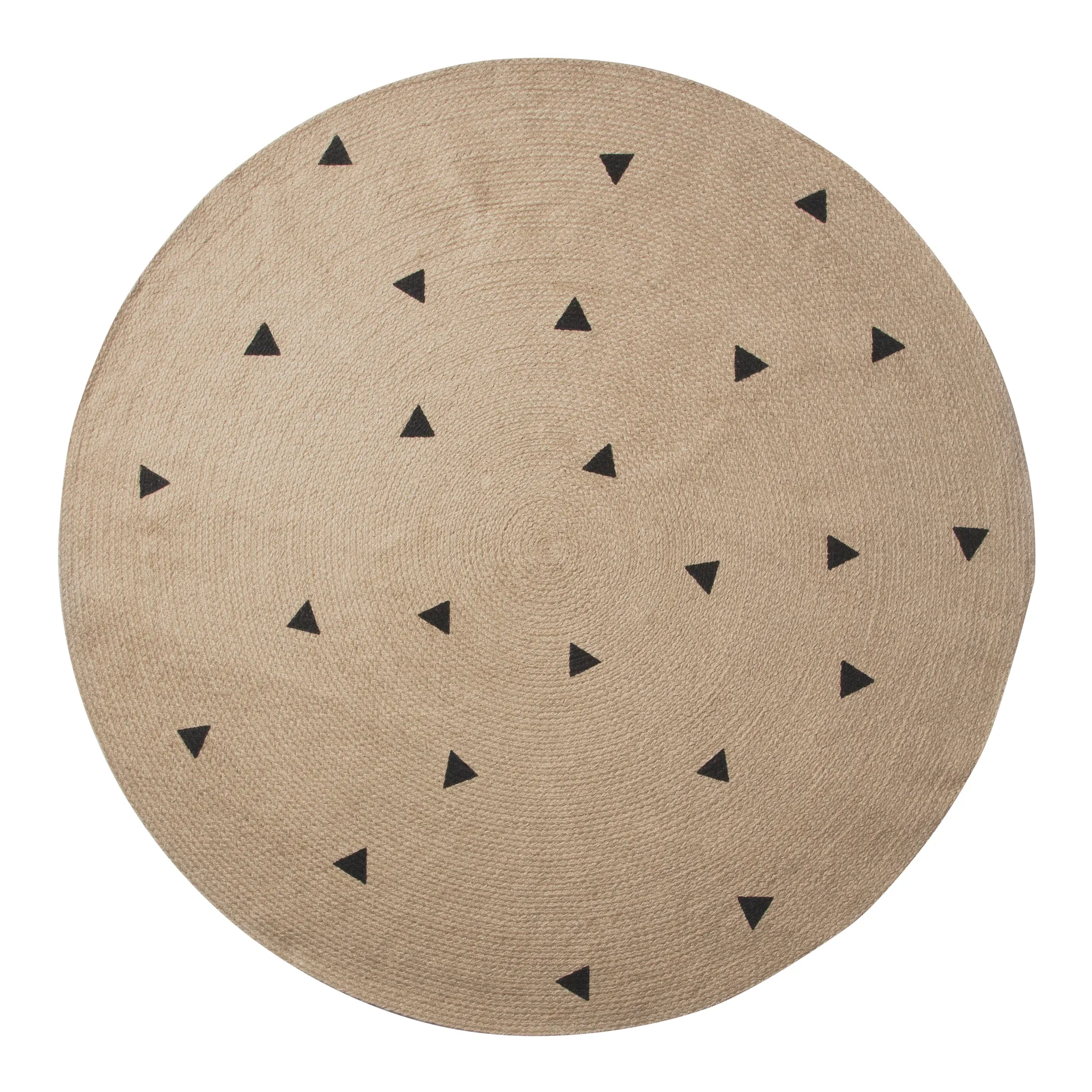 Ferm Living round carpet, triangle Ferm Living