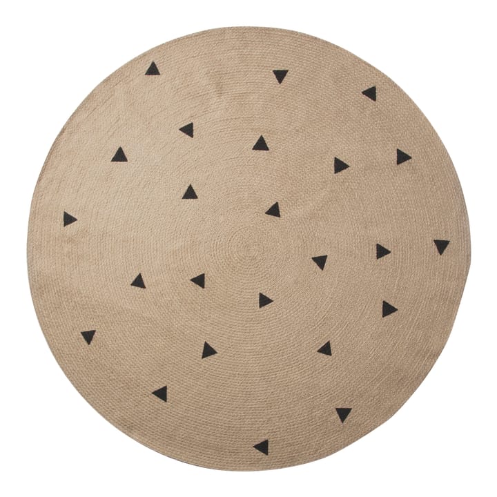 Ferm Living round carpet, triangle Ferm Living