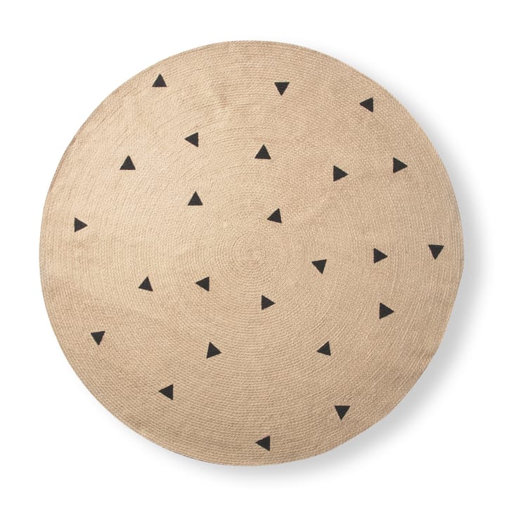 Ferm Living rug round Ø130 cm, Triangle Ferm Living