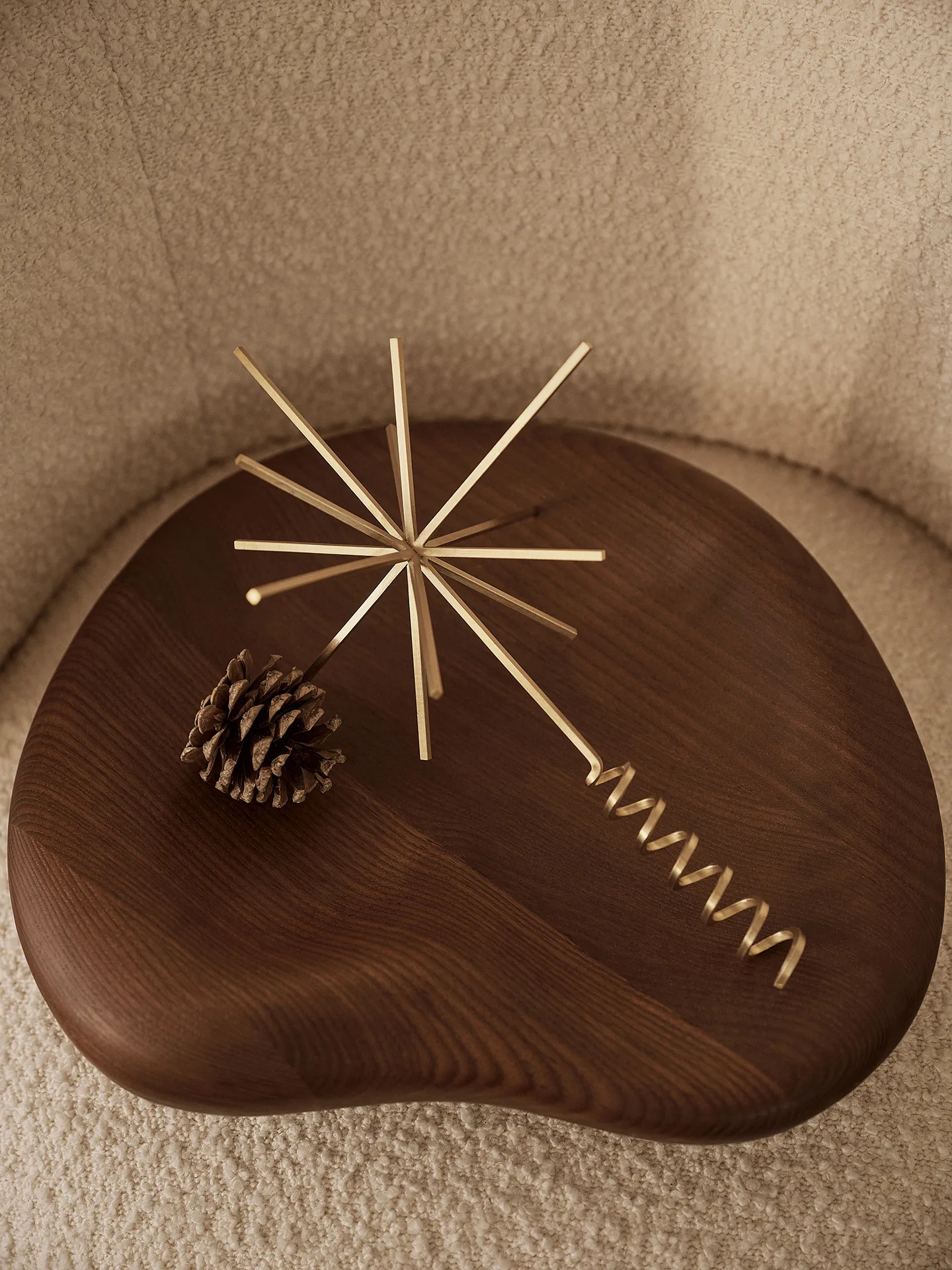 Ferm Living tree top star, brass Ferm Living